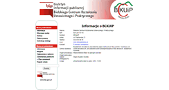 Desktop Screenshot of bip.bckuipbielsko.pl