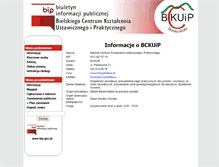 Tablet Screenshot of bip.bckuipbielsko.pl